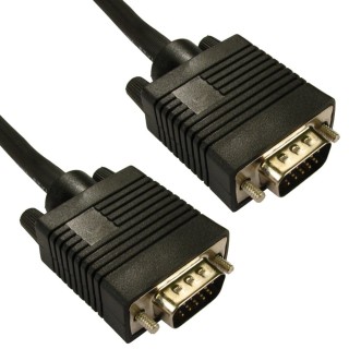 0.5m SVGA Male to Male Cable - Black