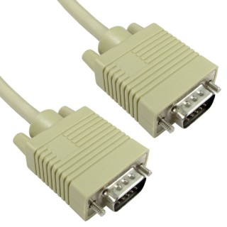 1m SVGA Male to Male Cable - Beige