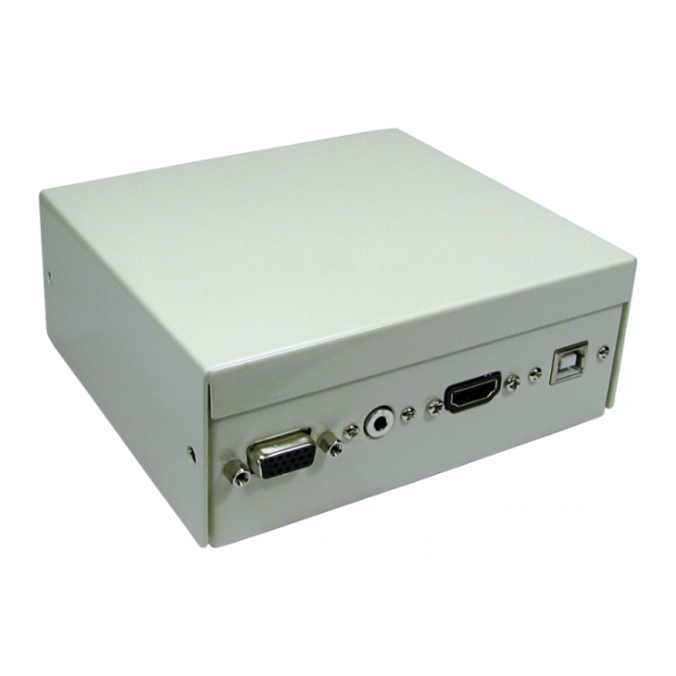 4 Port Metal Box with AV Modular Couplers