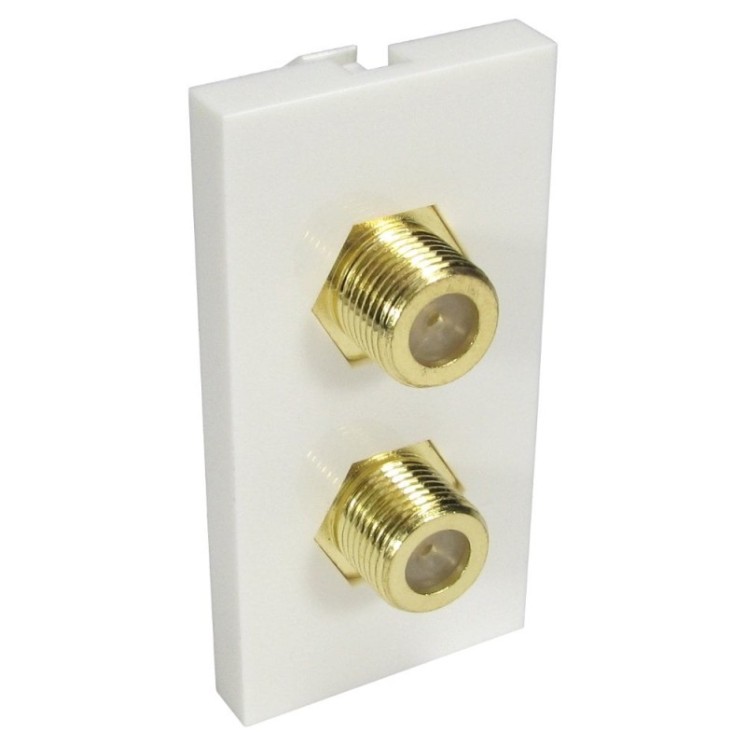 2x F-Connector Euromod - Coupler Type