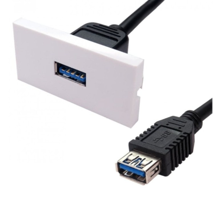 USB3 Euromod - Type A female to A female