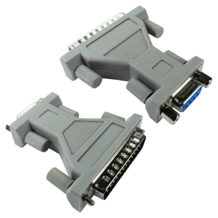 D9 (F) to D25 (M) Serial Adapter