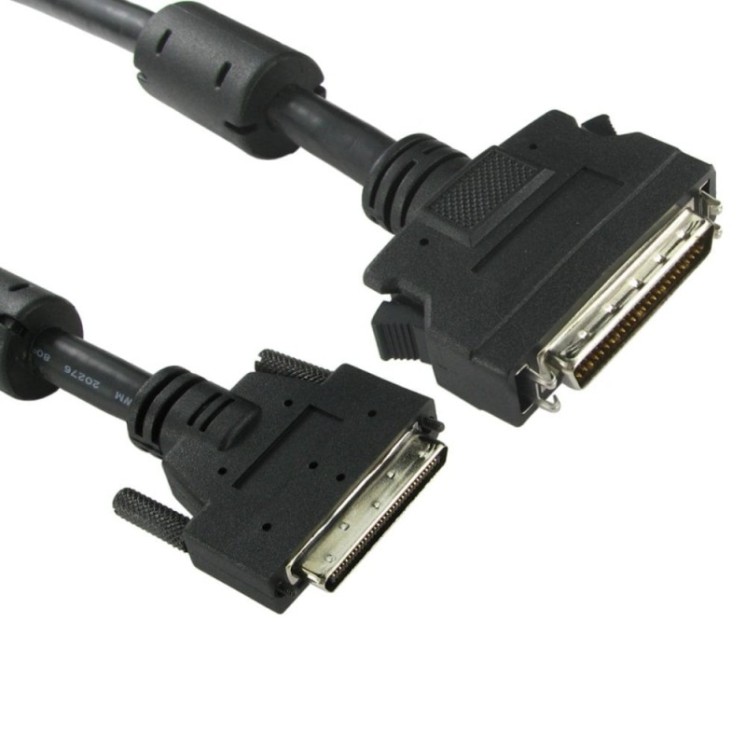 1m SCSI 2-5 Half Pitch 50 (M) to VHDCI (M) Cable