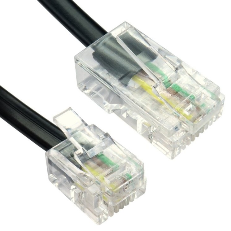 3m RJ11 to RJ45 Cable - Black