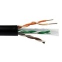 305mtr CAT 6 SOLID UTP LDPE COPPER 24AWG BLACK EXTERNAL