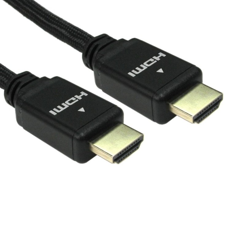 1m HDMI v2.1 Certified Cable - Black Aluminium Shell