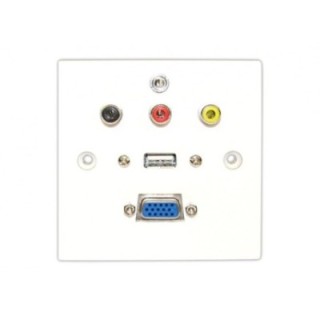 Single Faceplate VGA/USB/3RCA and Audio - 20m
