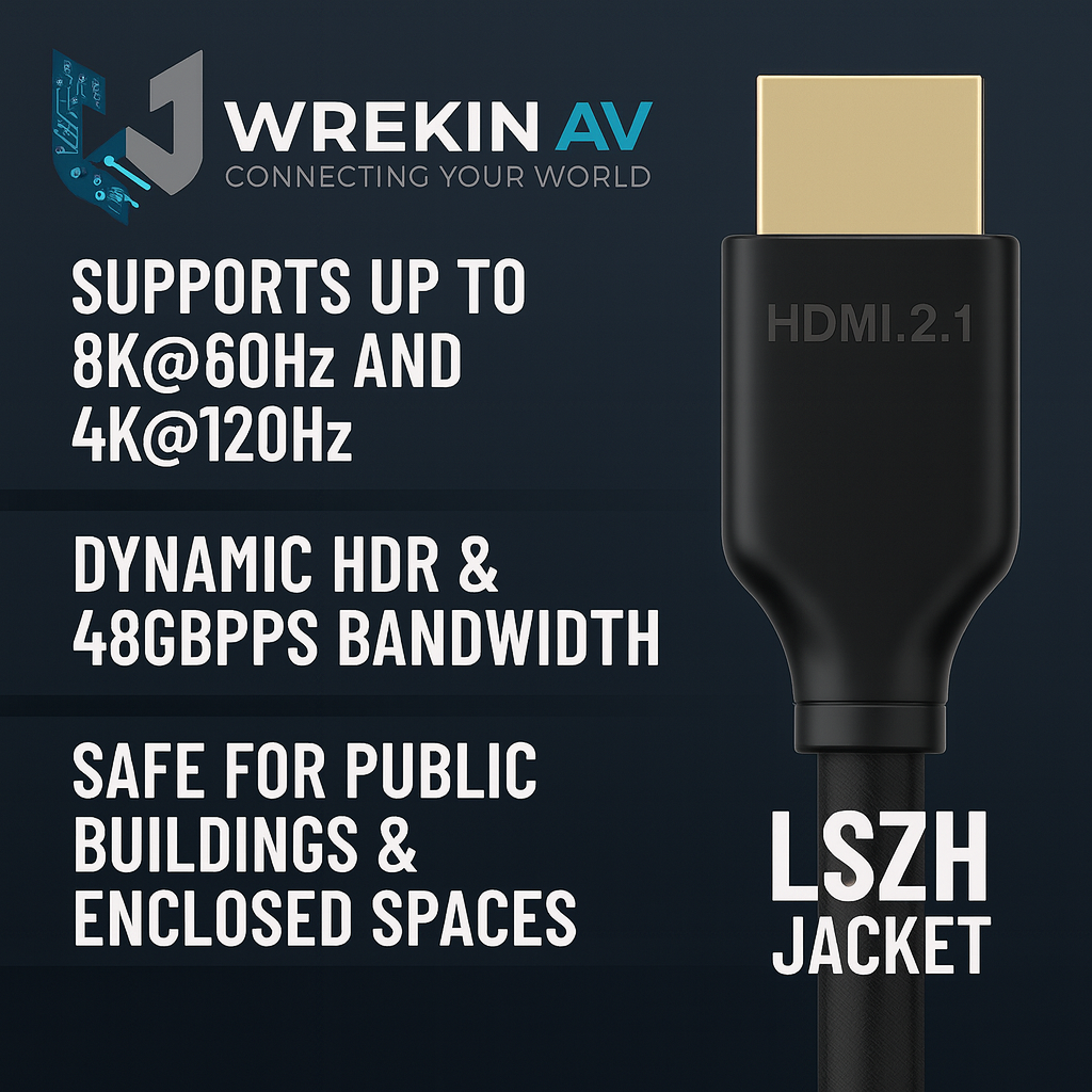 Wrekin AV’s LSZH HDMI Cable: Engineered for Safety and 8K Performance